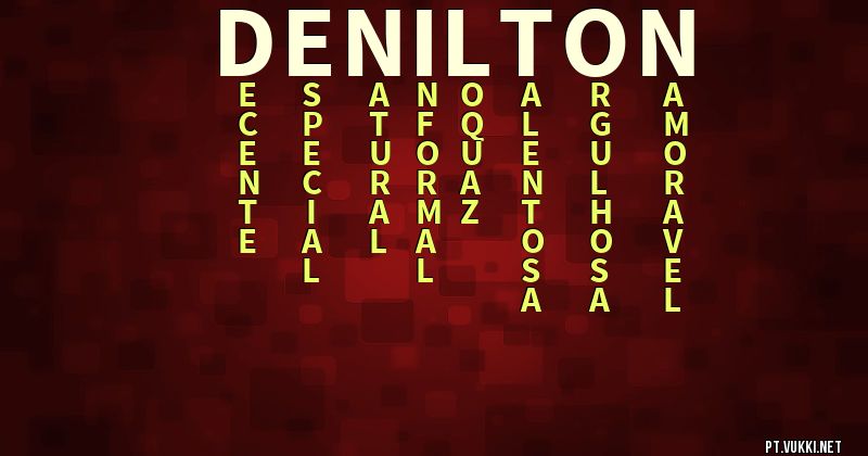 O que significa Significado do nome Denilton - O que seu nome significa? - O que seu nome significa?