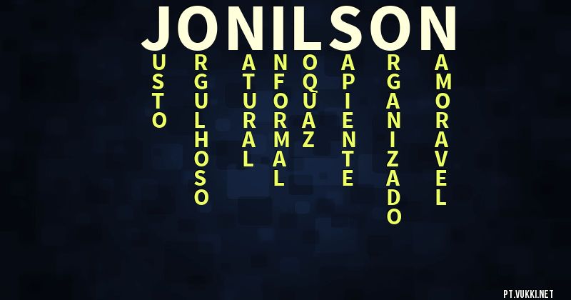 O que significa Significado do nome Jonilson - O que seu nome significa? - O que seu nome significa?