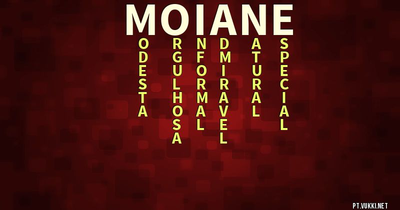 O que significa Significado do nome Moiane - O que seu nome significa? - O que seu nome significa?