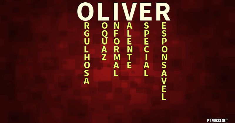 Significado do nome Oliver  Origem, Numerologia, Nomes que combinam