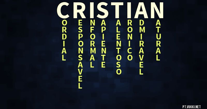 O que significa Significado do nome Cristian - O que seu nome significa? - O que seu nome significa?