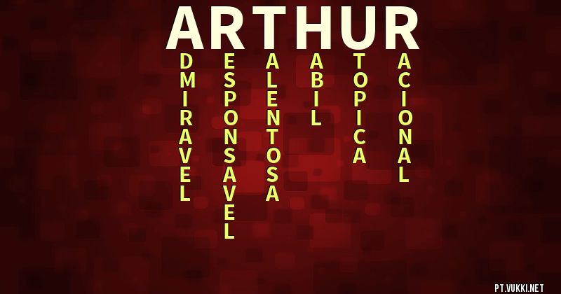 O que significa Significado do nome Arthur - O que seu nome significa? - O que seu nome significa?