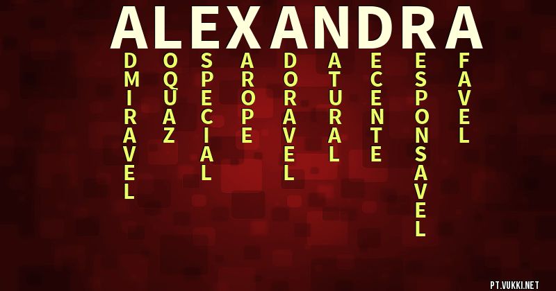 O que significa Significado do nome Alexandra - O que seu nome significa? - O que seu nome significa?