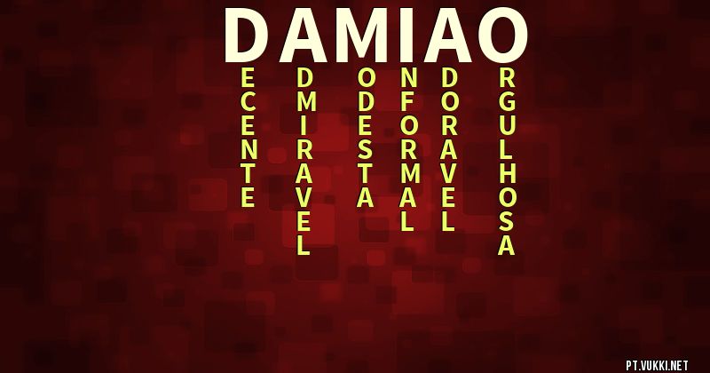 O que significa Significado do nome Damiao - O que seu nome significa? - O que seu nome significa?
