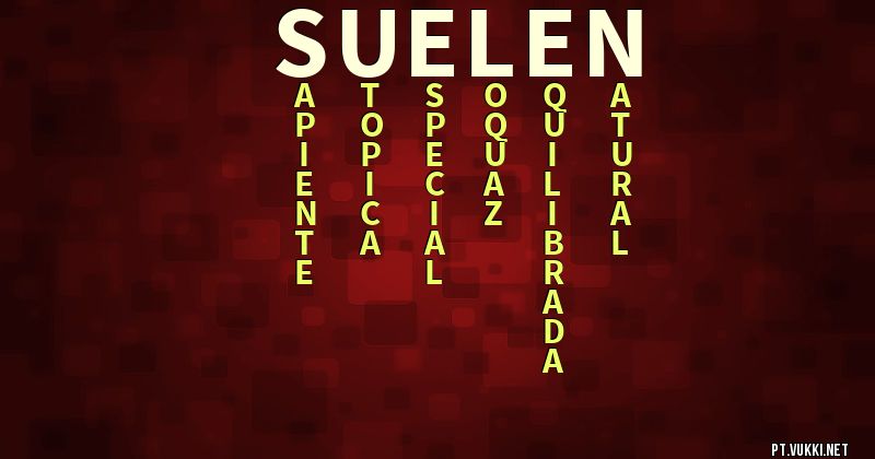 O que significa Significado do nome Suelen - O que seu nome significa? - O que seu nome significa?