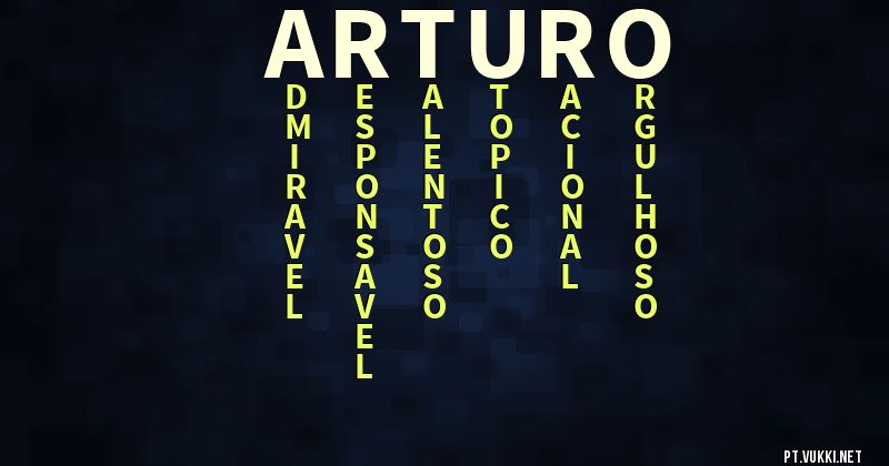 O que significa Significado do nome Arturo - O que seu nome significa? - O que seu nome significa?
