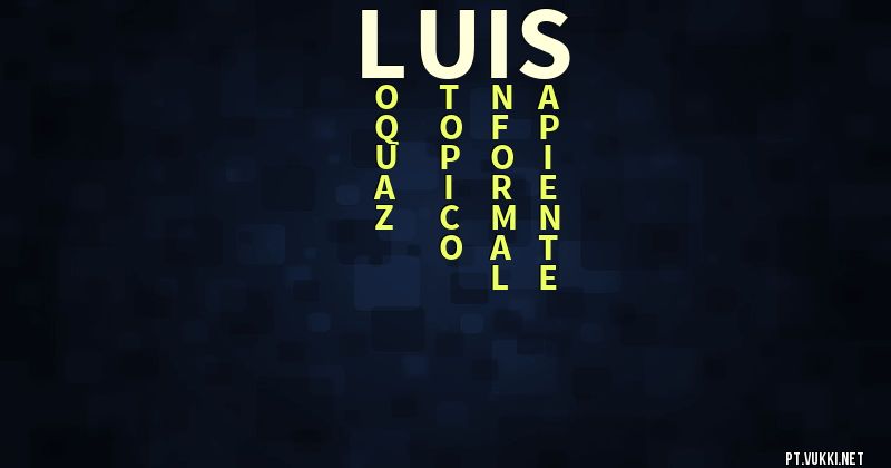 O que significa Significado do nome Luis - O que seu nome significa? - O que seu nome significa?