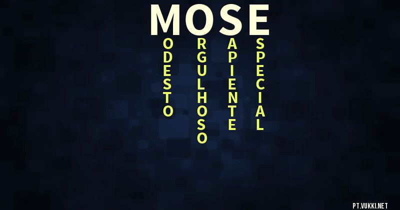 O que significa Significado do nome Mose - O que seu nome significa? - O que seu nome significa?