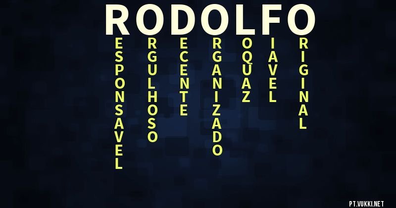 O que significa Significado do nome Rodolfo - O que seu nome significa? - O que seu nome significa?