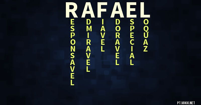 O que significa Significado do nome Rafael - O que seu nome significa? - O que seu nome significa?