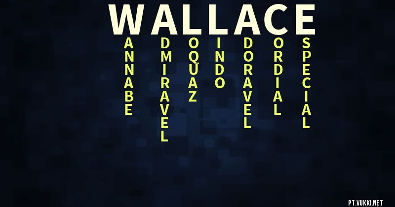 O que significa Significado do nome Wallace - O que seu nome significa? - O que seu nome significa?