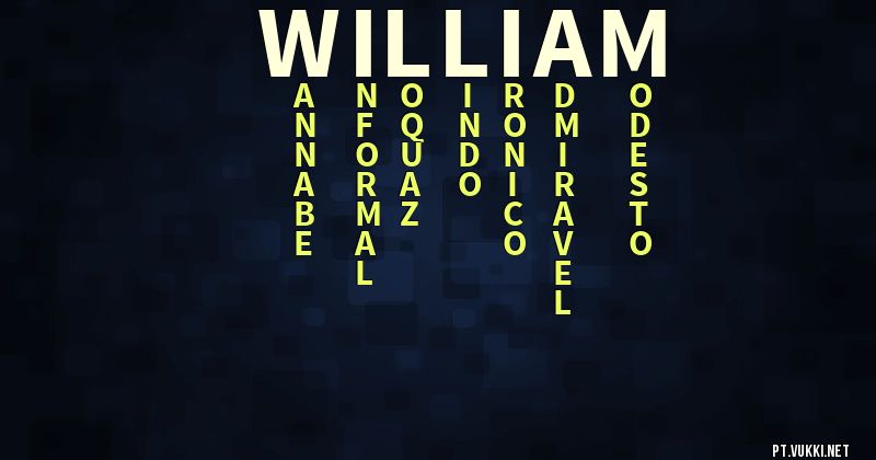 O que significa Significado do nome William - O que seu nome significa? - O que seu nome significa?