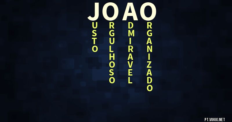 O que significa Significado do nome Joao - O que seu nome significa? - O que seu nome significa?