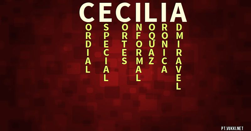O que significa Significado do nome Cecilia - O que seu nome significa? - O que seu nome significa?